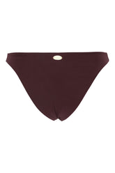Slip mare reversibile in nylon stretch prugna -  | Wise