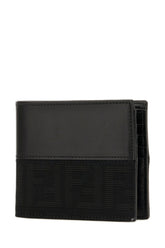 Black leather and fabric wallet -  | Wise