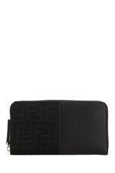Black leather and fabric wallet -  | Wise