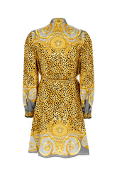 Printed silk dress -  | Wise