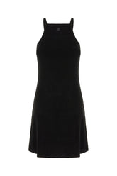 Black viscose blend dress -  | Wise