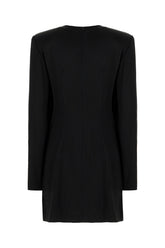 Black acetate blend dress -  | Wise