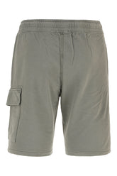 Sage green cotton bermuda shorts -  | Wise