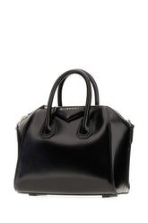 Black leather mini Antigona handbag -  | Wise