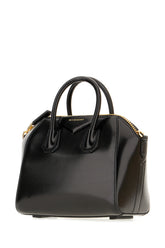Black leather mini Antigona handbag -  | Wise