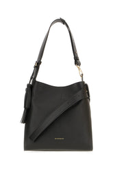 Black leather shoulder bag -  | Wise