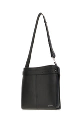 Black leather shopping bag -  | Wise