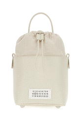 Ivory leather small 5AC bucket bag -  | Wise