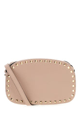 Powder pink leather crossbody bag -  | Wise