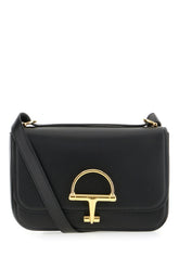 Black leather small Siena crossbody bag -  | Wise