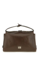 Dark brown leather Vittoria handbag -  | Wise