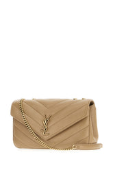Beige leather mini LouLou shoulder bag -  | Wise