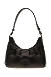 Dark browne leather shoulder bag -  | Wise