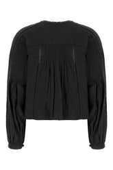 Black cotton blouse -  | Wise
