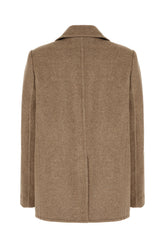 Cappuccino stretch wool coat -  | Wise