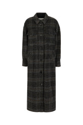 Embroidered wool coat -  | Wise