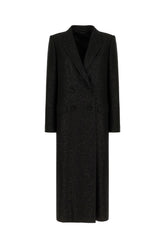 Black wool blend coat -  | Wise