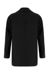 Charcoal wool coat -  | Wise