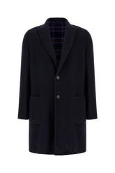 Midnight blue wool blend coat -  | Wise