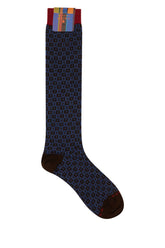 Calze in misto cotone stretch ricamato -  | Wise