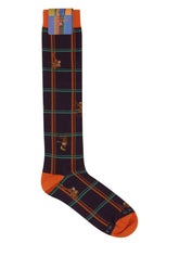 Calze in misto cotone stretch ricamato -  | Wise