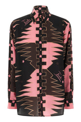 Camicia in seta stampata -  | Wise