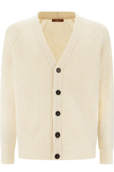 Cardigan in lana crema -  | Wise