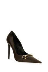 Décolleté in pelle marrone -  | Wise