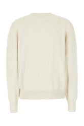 Melange grey cotton blend sweater -  | Wise