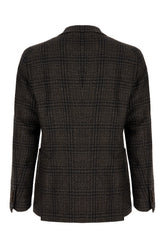 Embroidered wool blend blazer -  | Wise