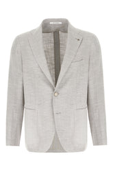 Grey stretch wool blend blazer -  | Wise