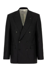 Embroidered wool blazer -  | Wise