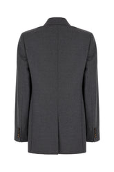 Grey stretch wool blazer -  | Wise
