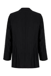 Black viscose blend blazer -  | Wise
