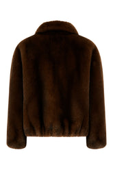 Brown eco fur coat -  | Wise