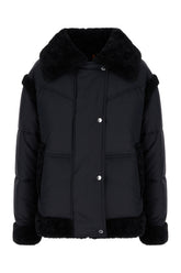 Black polyester padded jacket -  | Wise