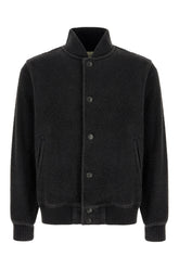 Charcoal wool blend jacket -  | Wise