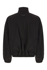 Black stretch nylon blend jacket -  | Wise