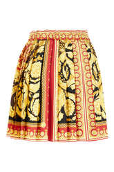 Printed silk mini skirt -  | Wise