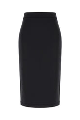 Black stretch polyester 4 Moncler Edward Enninful skirt -  | Wise
