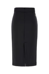 Black stretch polyester 4 Moncler Edward Enninful skirt -  | Wise
