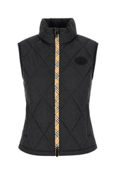 Black nylon sleeveless padded jacket -  | Wise