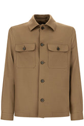 Giacca in lana stretch marrone -  | Wise