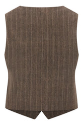 Gilet in cotone stretch ricamato -  | Wise