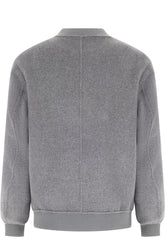 Giubbino grigio scuro in lana e cashmere -  | Wise