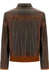 Giubbino in pelle scamosciata marrone -  | Wise