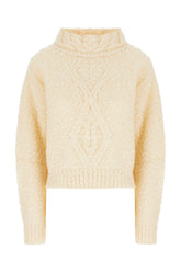 Ivory wool blend sweater -  | Wise