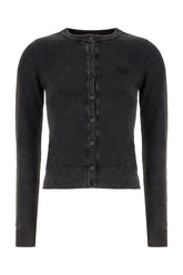 Slate cotton cardigan -  | Wise