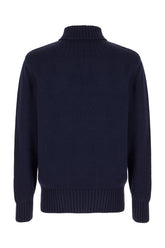 Navy blue cotton sweater -  | Wise