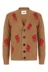 Biscuit alpaca blend cardigan -  | Wise